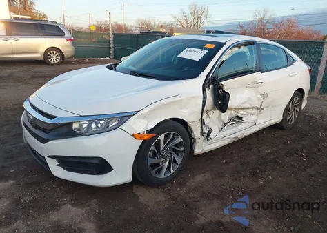 2016 Honda Civic Ex z USA, uszkodzony, nr VIN 19XFC2F74GE019606